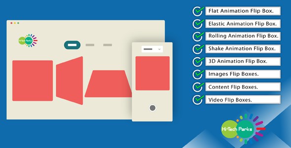 Animated CSS Flip Boxes - Bootstrap Responsive